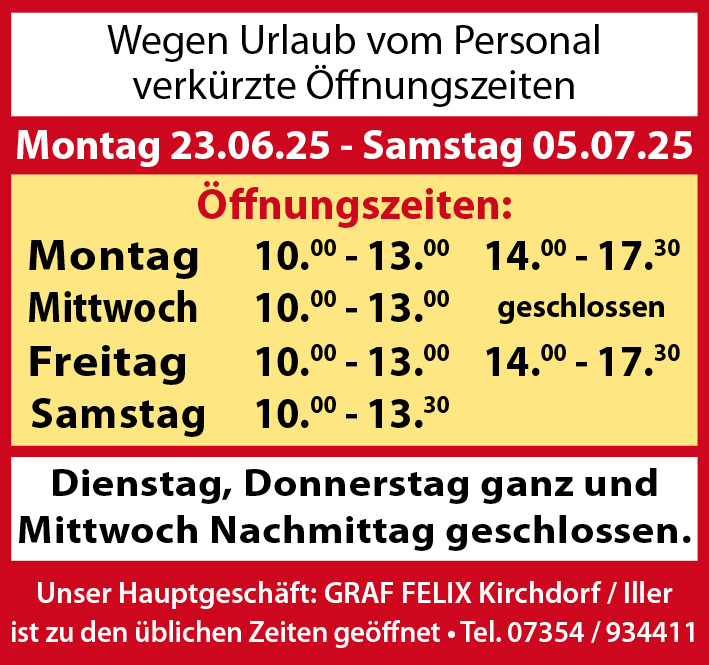Kempten Personal Urlaub
